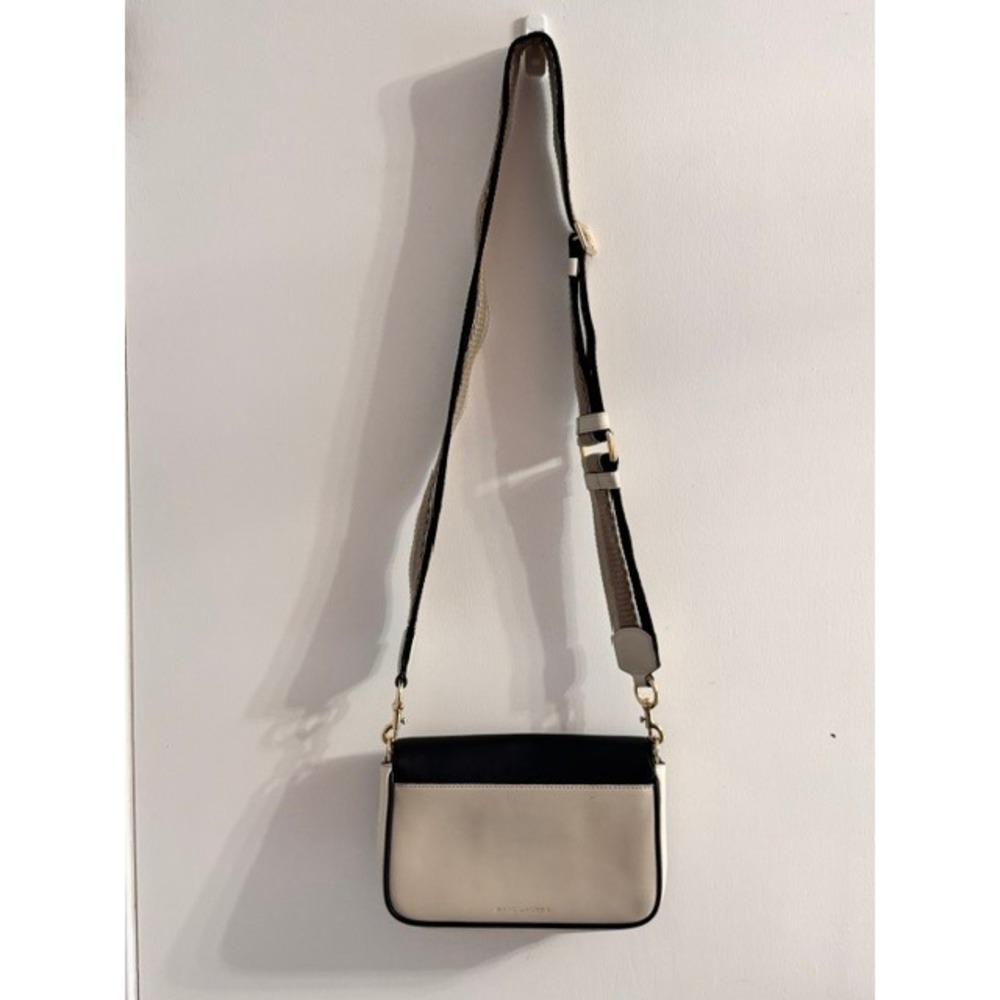 Marc Jacobs J Marc Cross/Shoulder Bag Black Cream Colorblock Leather - Picture 9 of 16